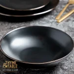 Stoneware Bowl Microwave Dishwasher Safe Durable Ceramic Kitchen Decor Soup Salad Stew Elegant Design Essential Home Cookware 5