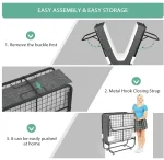 Folding Bed with Mattress Portable Foldable Guest Beds Cot Size Rollaway Beds for Adults with Luxurious Memory 5 Inch Foam Mattr 4