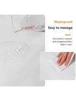10Pcs Self-adhesive Marble Tiles Sticker Waterproof 30cmx60cm Tiles Floor Stickers PVC Tile  Kitchen Bathroom Wall Sticker 4