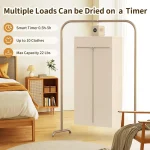 Y6 Plus Portable Clothes Dryer, 850W Mini Portable Dryer for Travel Apartments RV, Small Compact Laundry Dry Shoe Drye, Bed Warm 3