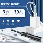 Electric Rotating Toothbrush Deep Clean Whitening Teeth for Adult Ultrasonic Toothbrush with 4/8pcs Refill Replacement Heads 5
