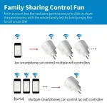 TUYA Smart Plug WiFi Socket EU 16A/20A With Power Monitor Timing Function Voice Control Works With Alexa GoogleHome 4