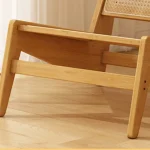 Wicker Chair Casual Chair Bedroom Single Sofa Chair Homestay Lounge Chair New Armchair Japanese-style Backrest Chairs New Sales 5