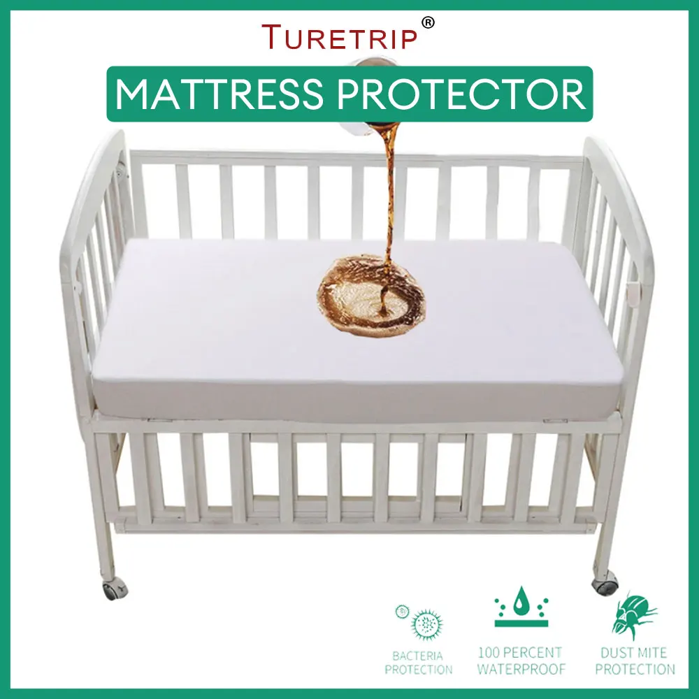 Baby Waterproof Mattress Protector Fitted Sheet Breathable & Noiseless Crib Toddler Baby Mattress Cover Baby Waterproof Mattress Protector Fitted Sheet Breathable & Noiseless Crib Toddler Baby Mattress Cover