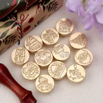 Christmas Series Wax Seal Stamps Vintage Merry Christmas Gift Snowman Head For DIY Festival Gift Wrapping Cards Scrapbooking