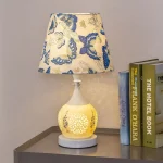 European American Style Vintage Creative Floral Table Lamp Vintage Ceramic Warm Light Perfect For Bedroom Living Room Led Lamps 4