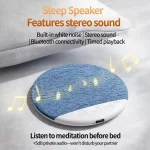 Bedroom Pillow Speaker Bluetooth 5.4, Under Pillow Sound Machine With White Noise Support 30/60/90 Min Timers, HiFi Stereo Sound