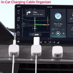 Magnetic Cable Clip Winder Holder Adhesive Wire Keeper Cord Cable Organizer Usb Charging Line Winder For Office Desktop Home 5