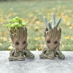 Baby Groot Flower Pot Home Decoration Planters For Indoor Plants Anime Heroism Figure Office Desktop Display Ornament Pen Holder 2