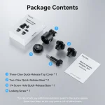 TELESIN Magnetic Quick-release adapter with 1/4 screw For Gopro Hero Insta 360 DJI OSMO Action Action camera accessories 6