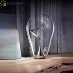 Medieval Stylish Fashion Glass Stone Table Bulb Art Creative Lustre Light LED Floor Lamps for Bedroom Home Decoration Chandelier 6