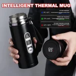 500ML-1Liter Stainless Steel Thermos Bottle with LED Temperature Display Sus304 Tea Water Bottle Vacuum Flask Portable Cups