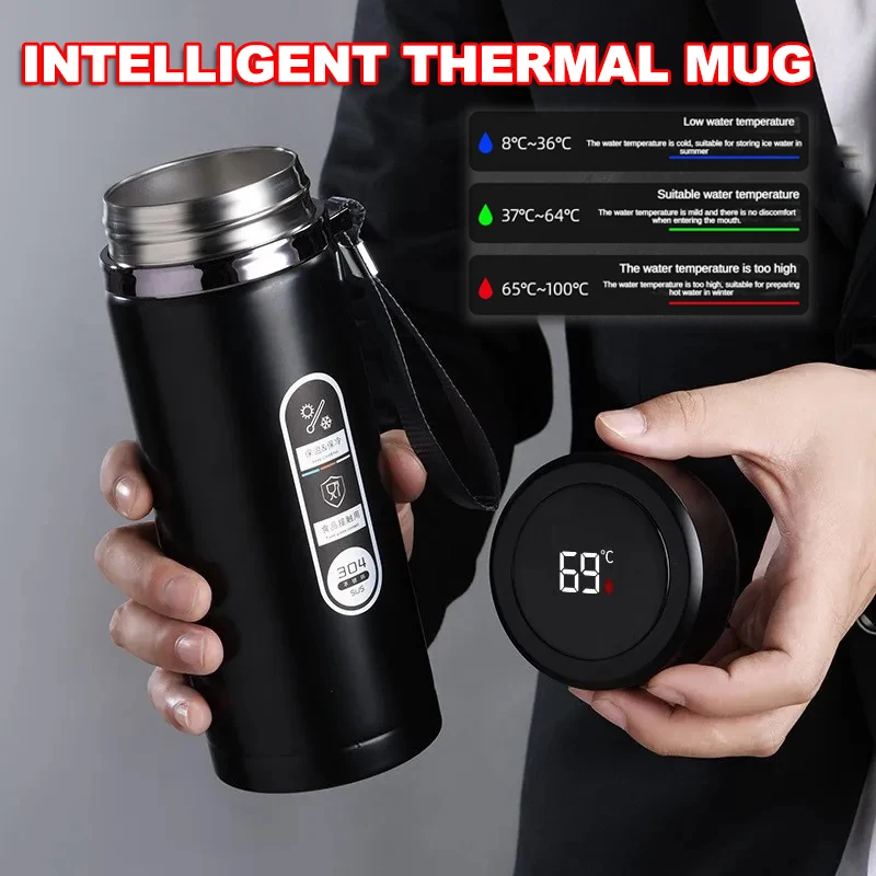 500ML-1Liter Stainless Steel Thermos Bottle with LED Temperature Display Sus304 Tea Water Bottle Vacuum Flask Portable Cups 500ML-1Liter Stainless Steel Thermos Bottle with LED Temperature Display Sus304 Tea Water Bottle Vacuum Flask Portable Cups