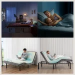 JHK Electric Queen Size Bed Ergonomic Adjustable Bed Frame with Wireless Remote Zero Gravity Bed with 2 USB Ports For Bed Room 5