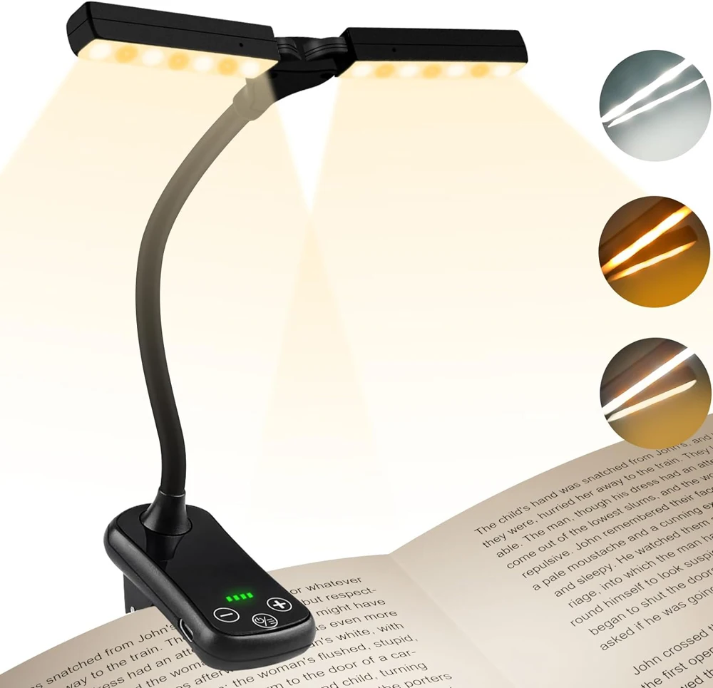New 3 Colors 8 Brightness 14 LED Clip On Book Light Usb Rechargeable Night Light Portable Reading Light Book Lamp Mini Desk Lamp New 3 Colors 8 Brightness 14 LED Clip On Book Light Usb Rechargeable Night Light Portable Reading Light Book Lamp Mini Desk Lamp
