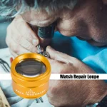 30X 36mm Magnifying Glass K9 Optical Lens Handheld Loupe for Watch Coin Stamp Jewelry Inspection 6