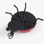Mini Metal Ladybug Beetle Fence Hanger Wall Hanging Ornament Statue Outdoor Patio Garden Figurine Sculpture For Home Decor 6