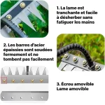 5/6/7/8 Teeth 1PCS Carbon Steel Garden Hand Rake for Farm Garden Weeding Tools Scarifier Agricultural Nail Harrow Metal Harrow 4