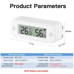 Tuya WiFi Zigbee 3.0 Temperature Humidity Sensor Hygrometer Thermometer App Remote Monitor Work With Yandex Alexa SmartLife 6