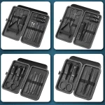 7/10/12/16/18pcs/set Stainless Steel Manicure Set Professional Nail Clipper Kit of Pedicure Tools Ingrown ToeNail Trimmer 2