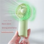 MEET SUN Portable Fan Convenient Creative Small Fan Pocket Hand-held Fan Lightweight AA Battery Handheld Mini Fan Air Coolers 4
