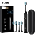 Sonic Electric Adult Toothbrush Rechargeable With 4 Replacement Brush Heads 5 Modes and 3 Intensity 2 Minute Intelligent Timer