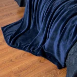 230GSM Coral Fleece Flannel Blankets For Beds Solid Blue Pink Soft Warm Thin Bedspread Sofa Cover Faux Fur Plaid Blanket 4