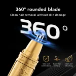 Electric Nose Hair Trimmer Implement Shaver Clipper For Men Women Neck Eyebrow Trimmer Shaver Man Clean Trimer Razor Remover Kit 2