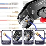 Ratcheting Crimping Tool Set For Dupont JST MOLEX Open Barrel,Dupont Molex JST TE Terminals & EPC PCIE SATA Pins SN-58B 3