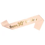 1bag Happy 18th 30th 40th 50th 60th Birthday Sash Party Gifts Girl Sash Women adult Birthday Decor DIY Party Decoration Supplies 4