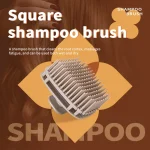 1pcs Silicone Shampoo Brush Head Scalp Massage Comb Hair Washing Comb Body Massage Shower Brush Salon Hairdressing Tool 3
