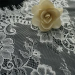 High-quality eyelashes lace trim mesh lace fabric DIY dress wedding dress skirt tablecloth decoration 2