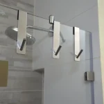 Stainless Steel Over Glass Door Shower Door Back Shower S-Shape Towel Hooks Bathroom Bathrobe Hanger Holder Rack 5