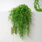 1/2PCS Green Artificial Plants Christmas Home Garden Bedroom Balcony Desktop Table Bonsai Wedding Party Decor Fake Plastic Grass 2