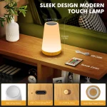 LED 13 Color Changing Night Light Remote Control Touch USB Rechargeable RGB Night Lamp Dimmable Lamp Portable Table Bedside Lamp 4