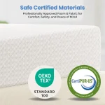 8 Inch Mattress 3 Foam Layer Cooling Gel Memory Foam Mattresses, Green Tea for Fresher Sleep, Medium, Customized 5