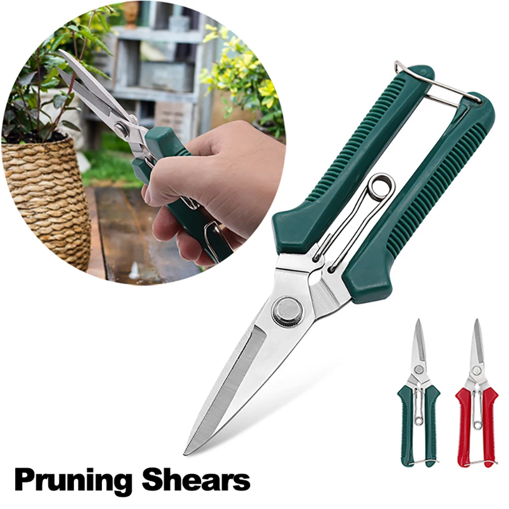 Sharp Garden Tools Secateurs Bonsai Shears Metal Gardening Scissors Pruning Tool Fruit Picking Weed Household Potted Hand Cutter Sharp Garden Tools Secateurs Bonsai Shears Metal Gardening Scissors Pruning Tool Fruit Picking Weed Household Potted Hand Cutter
