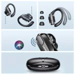 Lenovo XT80 Wireless Headphones Bluetooth 5.3 Earphones True with Mic Button Control Noise Reduction Earhooks Waterproof Headset 5