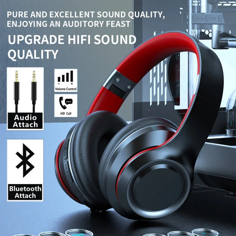 Shoumi Newest Wireless Headphones Bluetooth Earphones Large Headset Helmets with Mic Support TF-Card Mp3 Play display screen Shoumi Newest Wireless Headphones Bluetooth Earphones Large Headset Helmets with Mic Support TF-Card Mp3 Play display screen