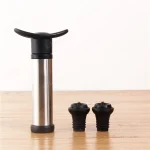 Wine Stopper With Vacuum Pump Bar Accessories Air lock Aerator Rubber Black Bottle Stopper Keep Wine Fresh Saver Sealing 2