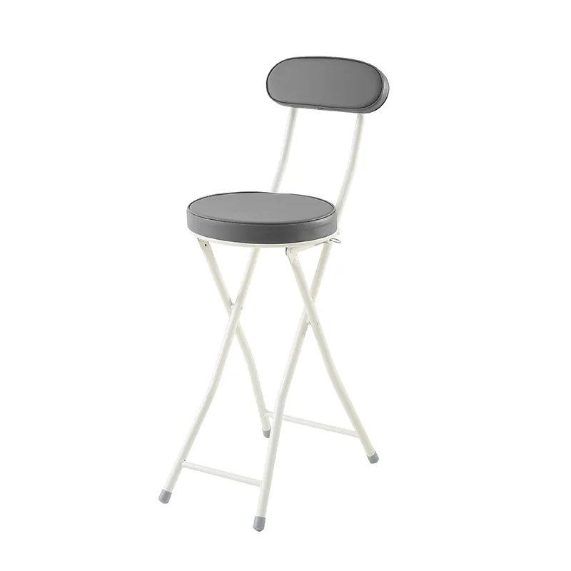 Foldable Chairs Modern Simple Bar Stool Portable Coffee Dining Chairs PU Backrest Fashion Furniture Narrow Space Storage Chairs Foldable Chairs Modern Simple Bar Stool Portable Coffee Dining Chairs PU Backrest Fashion Furniture Narrow Space Storage Chairs