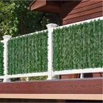 Artificial Ivy Hedge Green Leaf Fence Panels Faux Privacy Fence Screen for Home Outdoor Garden Balcony Decoration 4