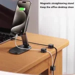 1-6PCS Magnetic Usb Cable Organizer Cable Holder Self-adhesive Cable Winder Menagment Desk for Office Desktop Home RXQ09 3