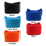 Camera Insert Bag Partition Padded Bag Velvet Shockproof Protection Camera Lens Case Soft Bag for Canon Nikon Sony DSLR Cameras 5