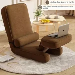 Comfortable Stylish Portable Foldable Chaise Lounge Chair Bed for Dormitory and Bedroom  Vintage Tatami Style Portable Folda 3