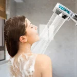 360 Degrees Rotation Turbo Fan Shower Head High Pressure Water Saving Spray Adjustable Showerhead Filters Bathroom Accessories 6