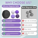 Hand Massage Balls Magnetic Roller Fidget Toys For Anxiety Occupational Therapy Autismo Sensorial Relaxation Stress Reliever 2