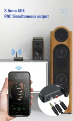 Bluetooth 5.0 Receiver Digital to Analog Audio DAC Converter Adapter Digital SPDIF Optical Toslink to 3.5mm 3.5 AUX Jack RCA L/R 3