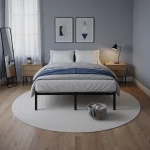 HOOMIC Twin/Full/Queen/King Heavy-Duty Metal Bed Frame with 14 Inch Under-Bed Storage — No Box Spring Needed, Easy Assembly