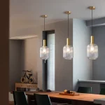 Simple Retro Single Head Ceiling Chandelier Creative Green Glass Hanging Pendant Light for Restaurant Shop Living Room Medium 6